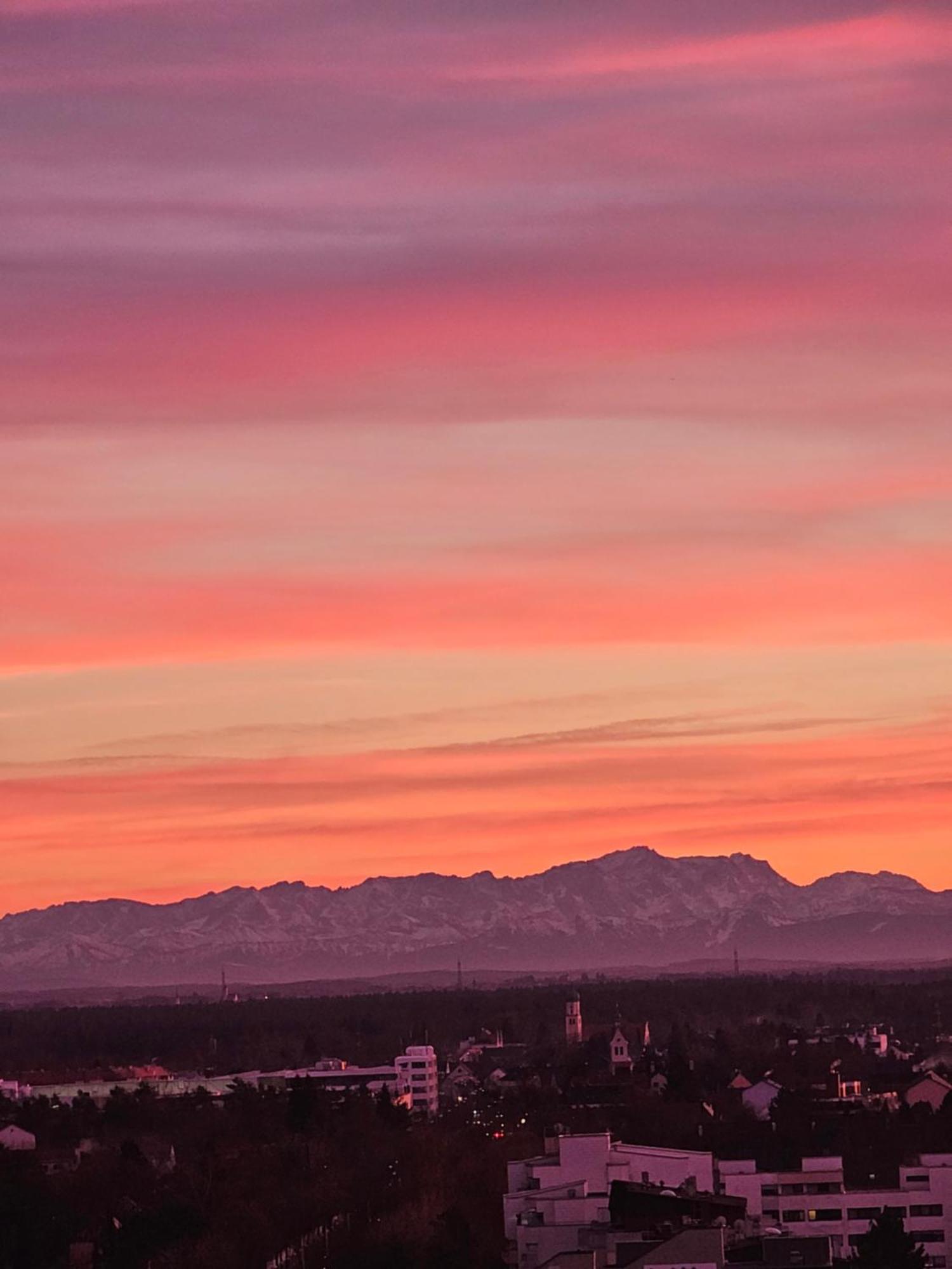 Stylische Sunset-Wohnung Augsburgo Exterior foto